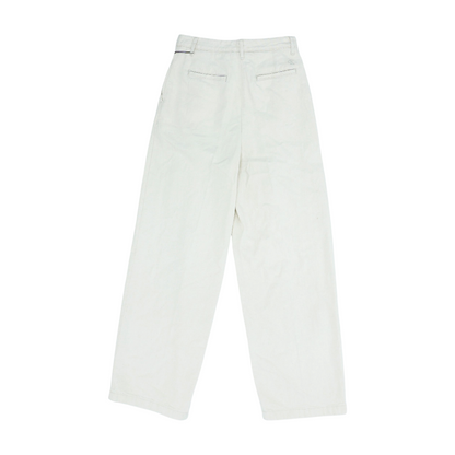 Beige Wide Leg Pants