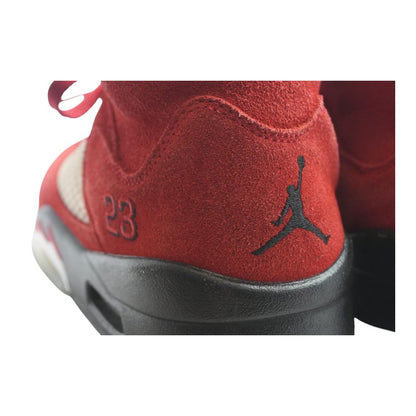 Jordan 5 Retro Raging Red High Top Athletic Shoes
