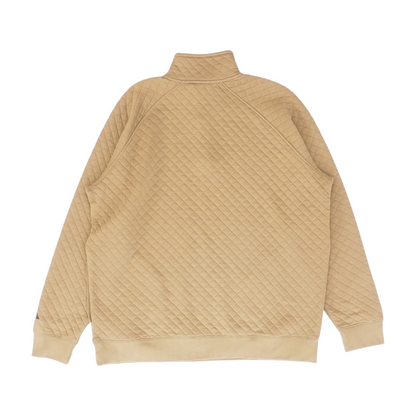 Brown Solid 1/4 Zip Pullover