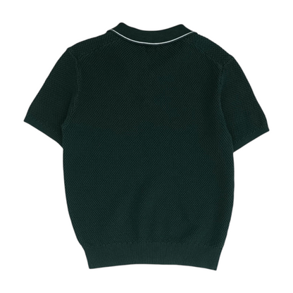 Green Solid Short Sleeve Polo