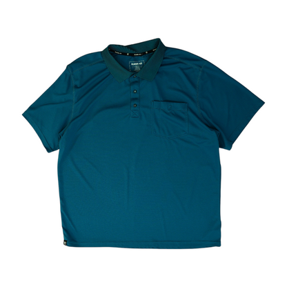 Teal Solid Short Sleeve Polo