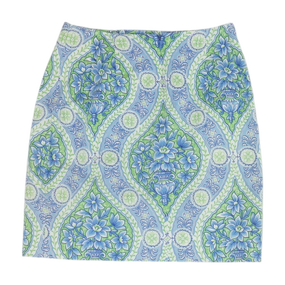 Blue Graphic Skirt Leggings