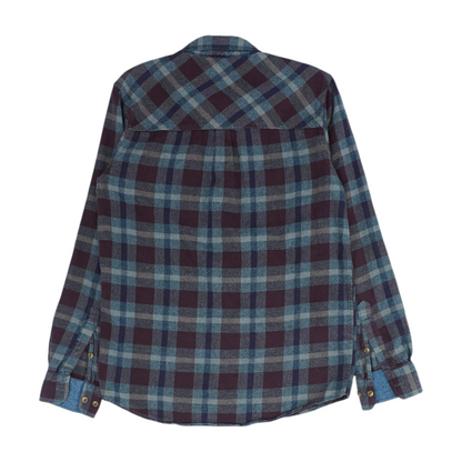 Burgundy Plaid Flannel Button Down