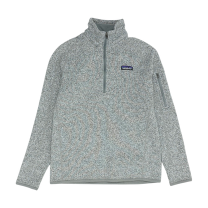 Gray Solid 1/4 Zip Pullover