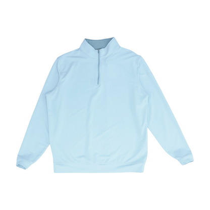Gray Solid 1/4 Zip Pullover