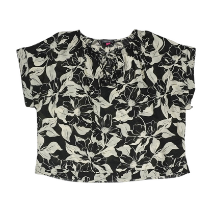 Black Floral Blouse