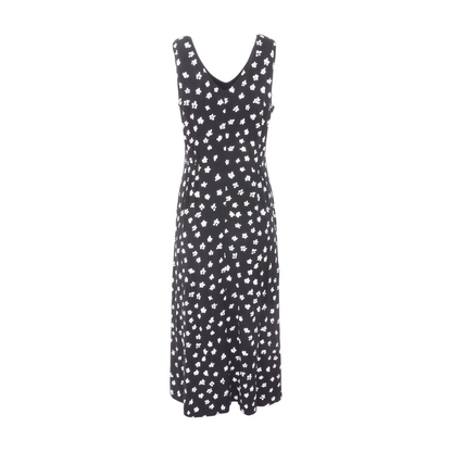 Black Petite Floral Midi Dress