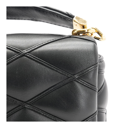 GO-14 MM in Black Quilted Leather