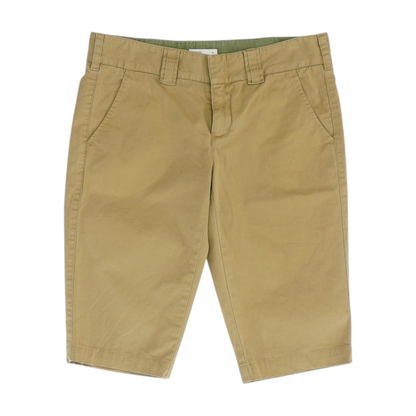 Khaki Solid Chino Shorts