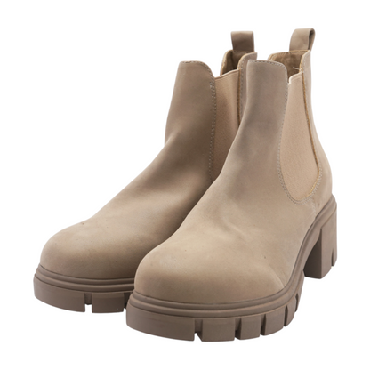 Mia Beige Ankle Boots – Image 2