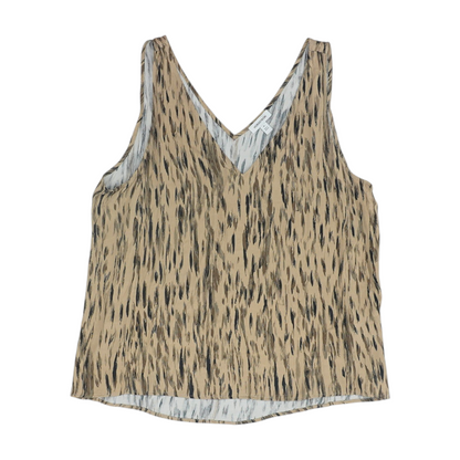 Brown Print Blouse