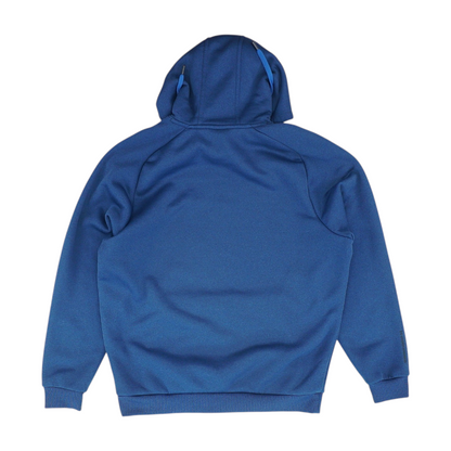 Blue Solid Hoodie Pullover