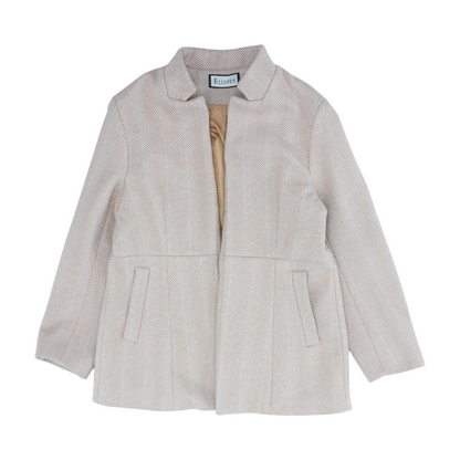 Tan Herringbone Blazer