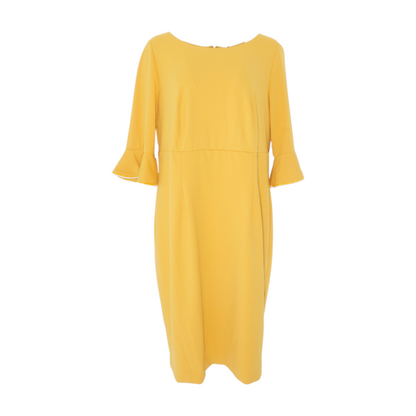Mustard Plus Midi Dress