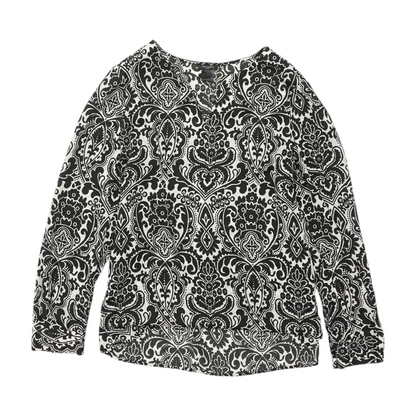 Black Abstract Blouse