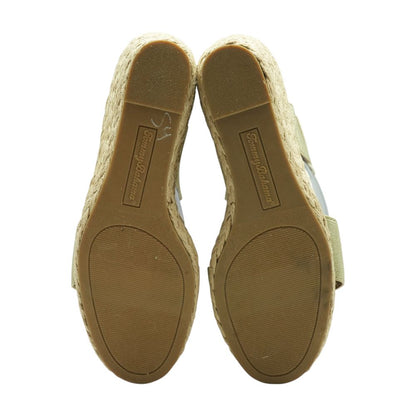 Gold Wedged Sandals