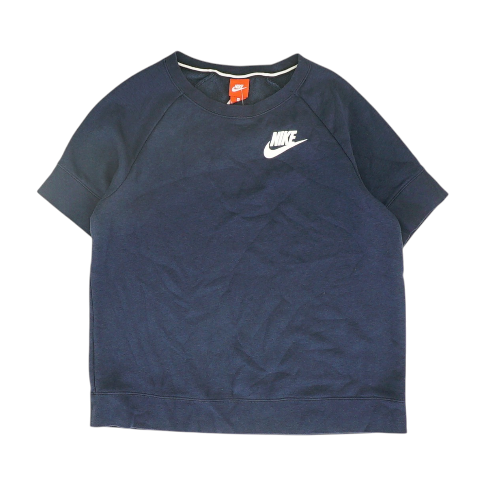 Navy Solid Sweatshirt Pullover
