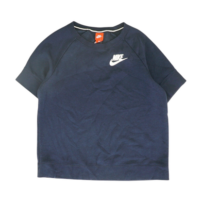 Navy Solid Sweatshirt Pullover