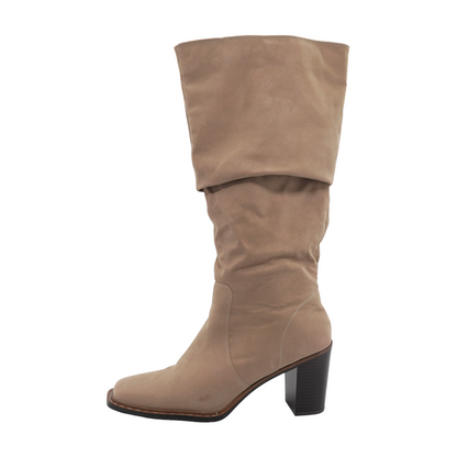 Nude Knee-High Boots