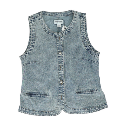 Blue Solid Vest
