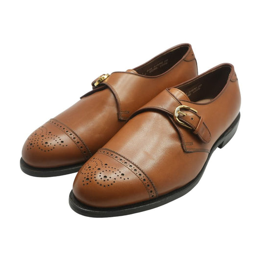 Brown Leather Monk Strap Dress Shoes