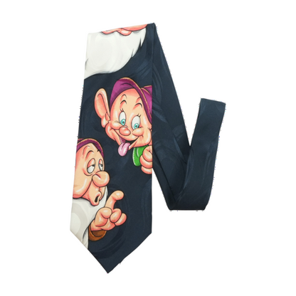 Vintage Navy Novelty Neck Tie