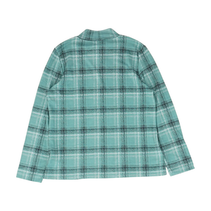 Green Plaid Blouse