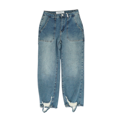 Blue Wide Leg Jeans