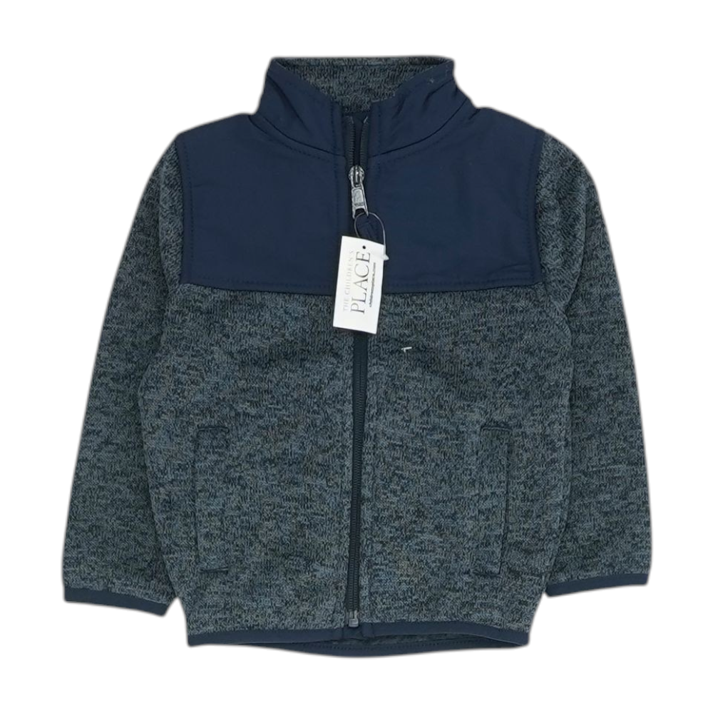 Navy Print Jacket