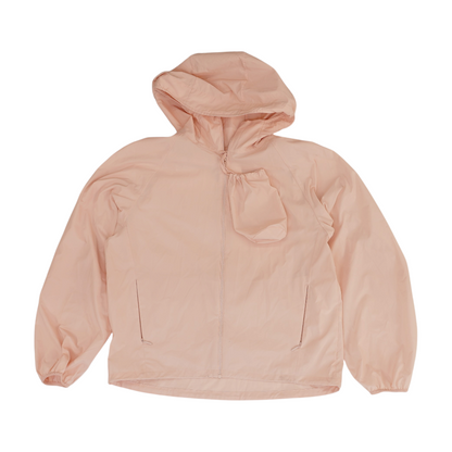 Pink Solid Rain Jacket