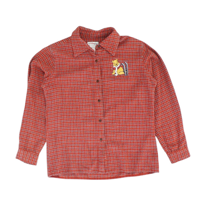 Vintage Red Check Flannel Button Down