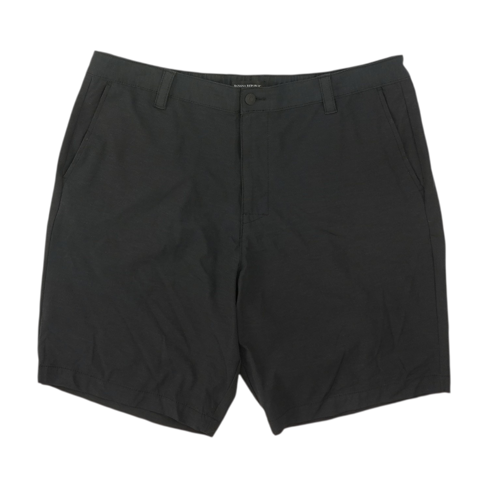 Black Striped Casual Shorts