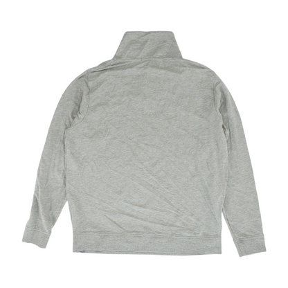 Gray Solid Sweatshirt Pullover