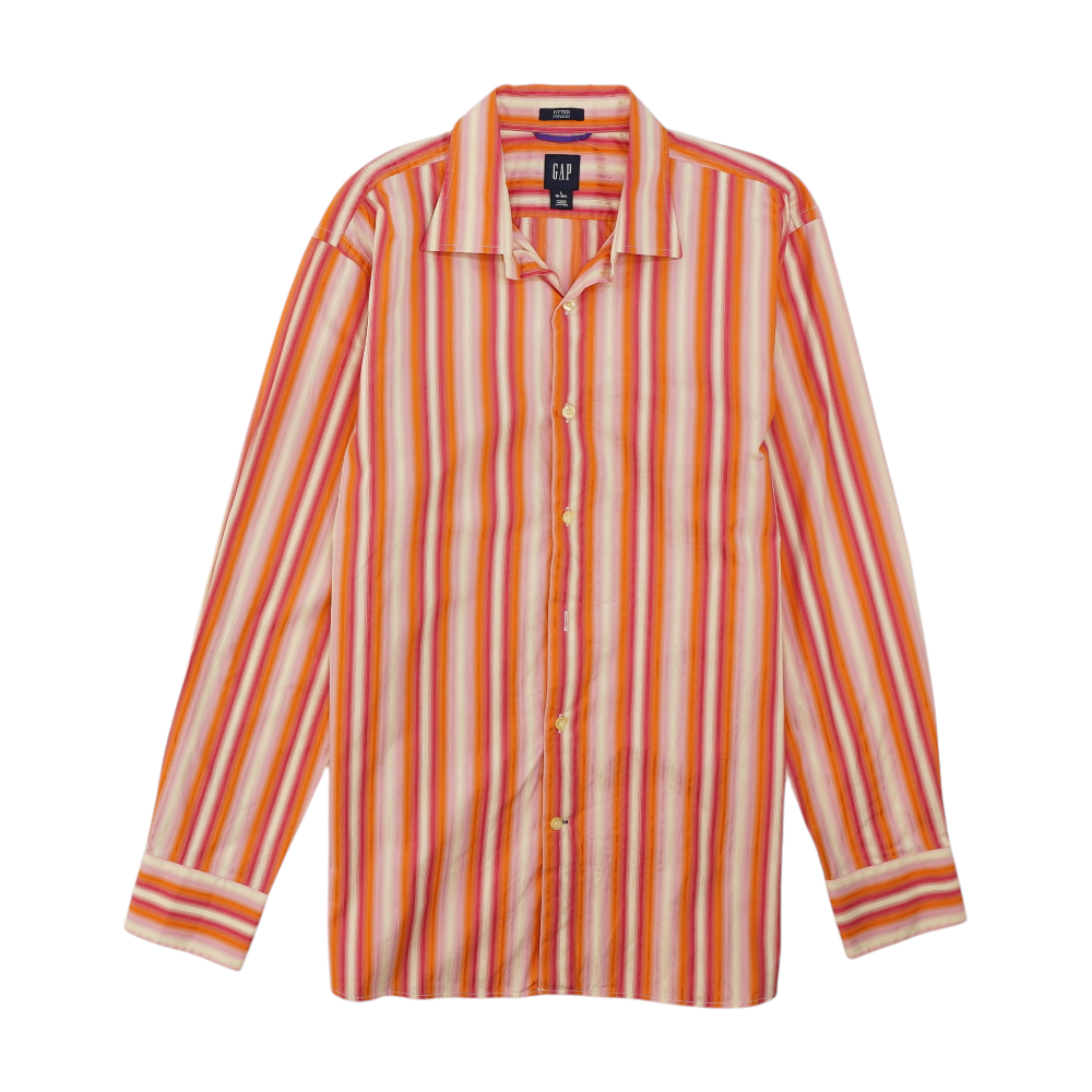 Multi Striped Long Sleeve Button Down