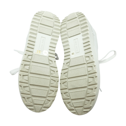 Cuddly Lace-Up Platform Low-Top Athletic Shoes