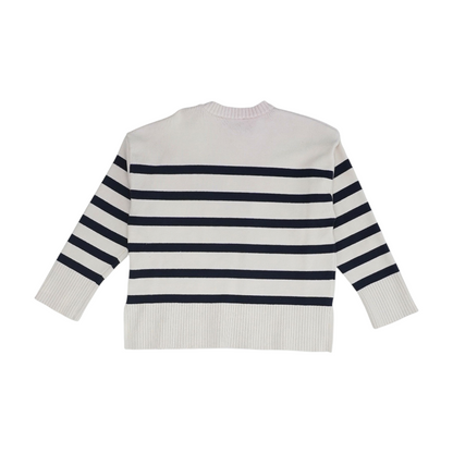 Pink Striped Pullover Sweater