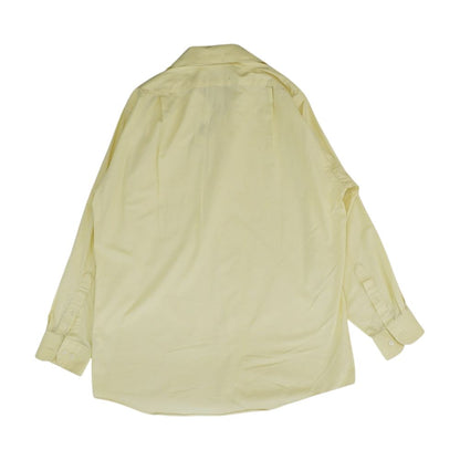 Yellow Solid Long Sleeve Button Down