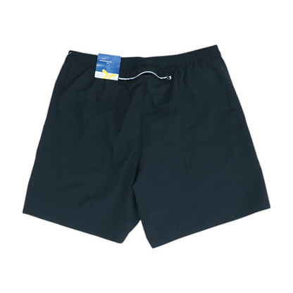 Black Solid Active Shorts