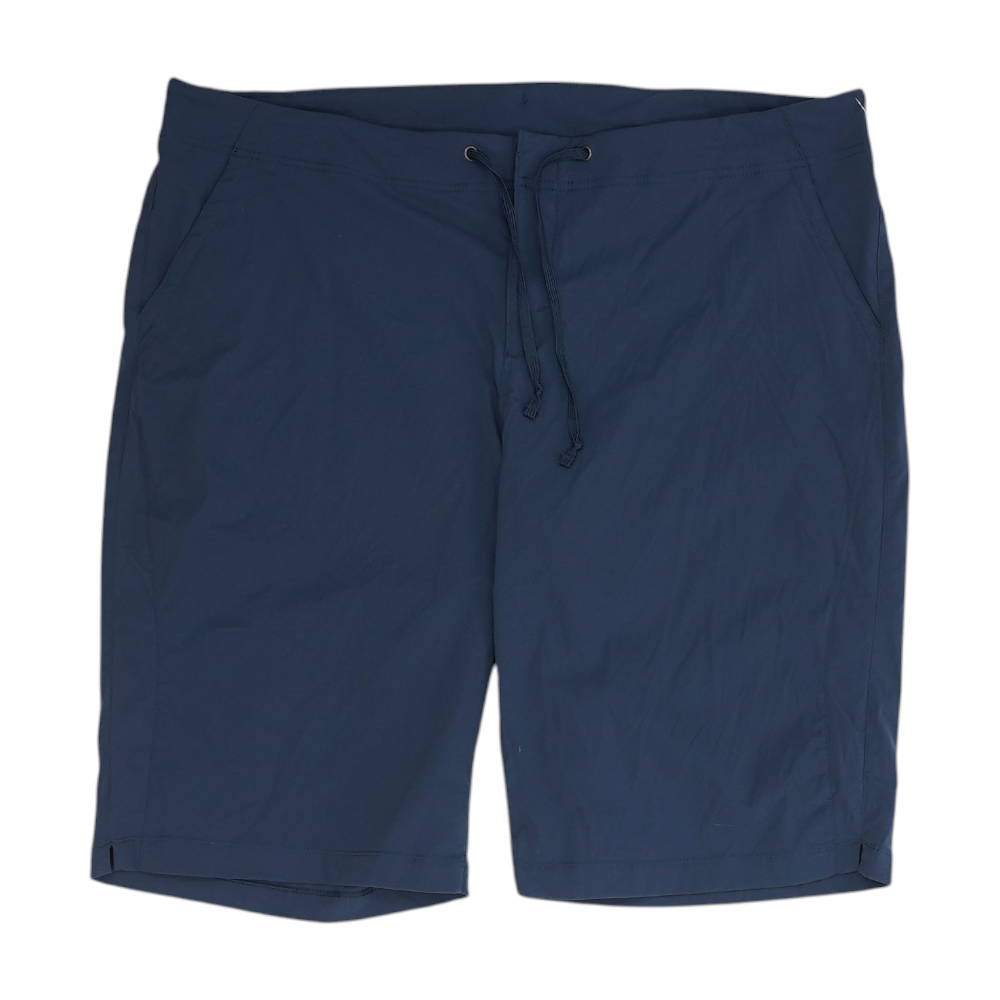Navy Plus Size Solid Chino / Khaki Shorts