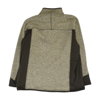 Brown Solid 1/4 Zip Pullover