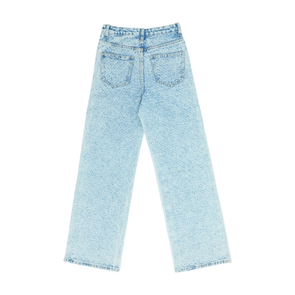 Blue Wide Leg Jeans
