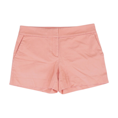 Peach Solid Chino Shorts