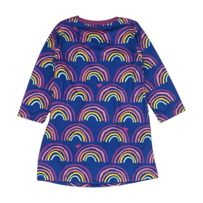 Navy Print Dress