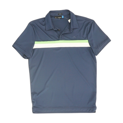 Navy Solid Short Sleeve Polo
