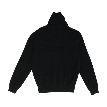 Black Solid Sweatshirt Pullover