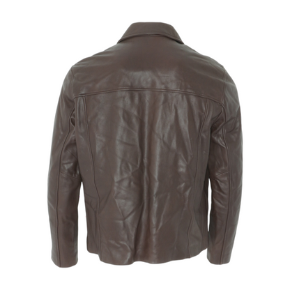 Brown Genuine Lambskin Leather Jacket