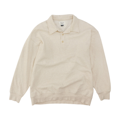 Beige Solid Sweatshirt Pullover