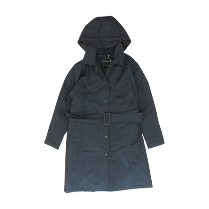 Black Solid Rain Coat