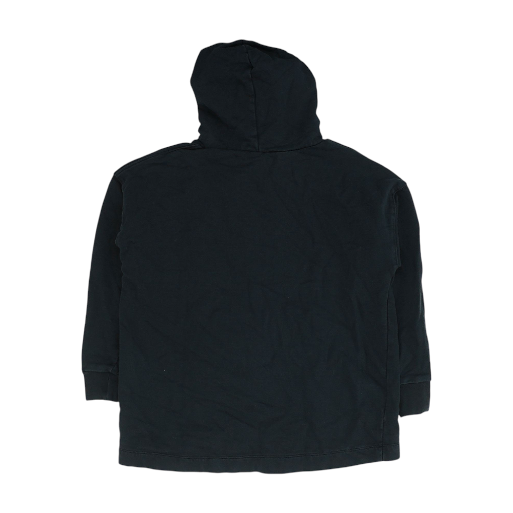 Black Solid Hoodie Pullover