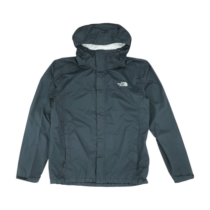 Black Solid Rain Jacket
